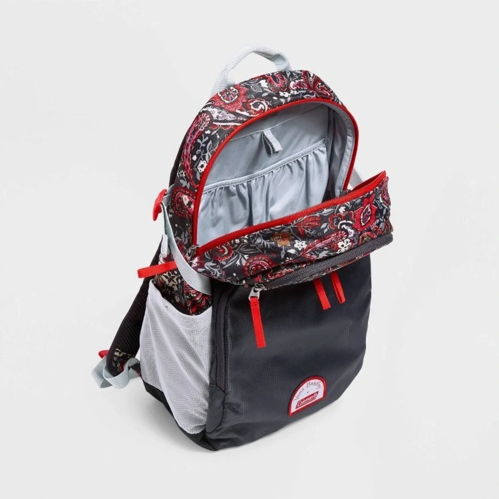 NWT Vera Bradley & Coleman 22L Hydration Outdoor Daypack Eden Paisley Gray - Picture 4 of 5